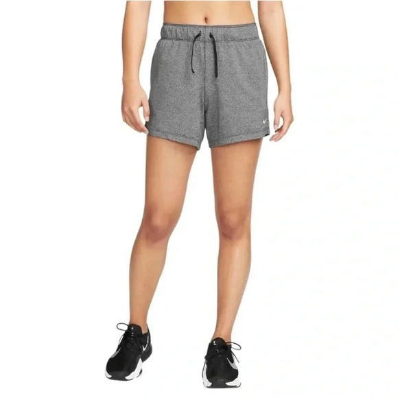 Nike Pants - NIKE Dri-FIT Shorts Women's Training Gray Polyester with Pockets